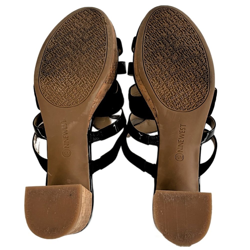 Nine West Women's Copula Black Platform Wedge Sandal Size 12 - Picture 11 of 14